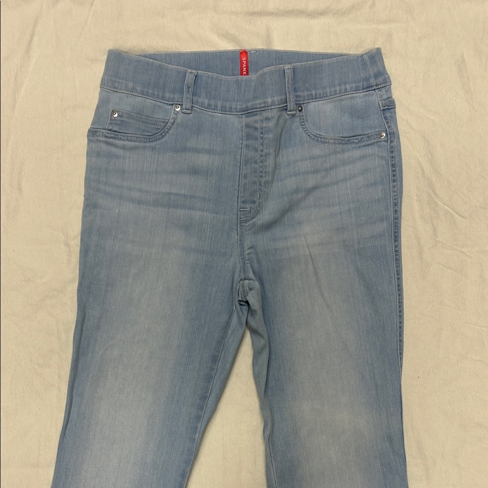 SPANX Light Blue Straight Leg Jeans